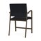 Lesro Newport Wide Hip Chair Metal Frame, Bronze, MD Black Upholstery NP1261 - alternate 2